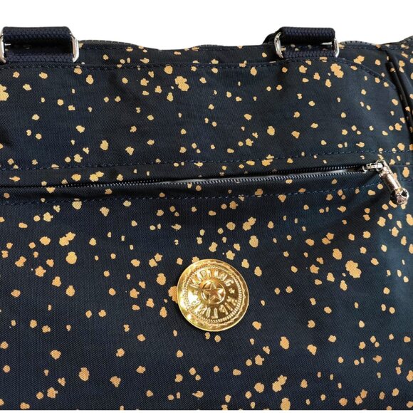 brand new vintage Kipling REVIR tote multi-use crossbody bag snowflake blue - Picture 4 of 9